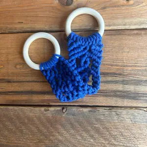 Boho Dark Blue Hand towel Holder