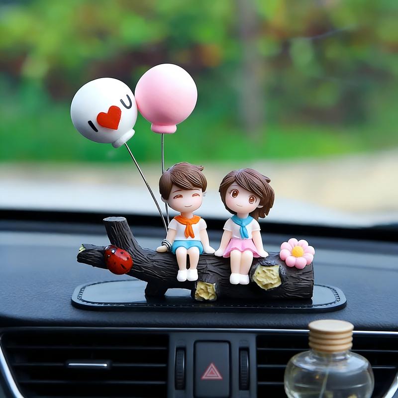 Cartoon Couple Design Car Decoration, Creative Car Interior Decoration, Automotive Ornaments, Fashion Car Accessories for Women & Men, Car Stuff, Car Decor for Girls, Teenage Girl Gifts