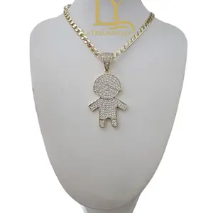 LaYaiBoutique #1079 Child Pendant Necklace 14k Gold Laminated High Quality Chain Jewelry for Kids