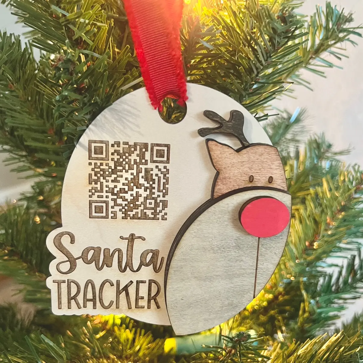 Santa Tracker Ornament Christmas Decoration