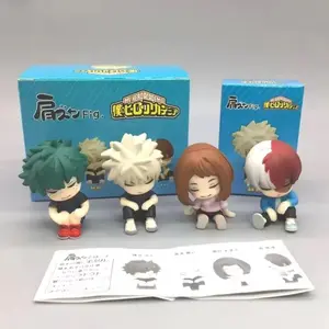 My Hero Academia Anime figure Todoroki Shouto Uraraka Ochako mini action figure Q version Doll Model Collection Statue Gift Toy