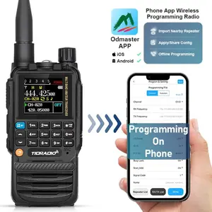 TIDRADIO TD-H3 GMRS&HAM Radio Handheld Long Range Walkie Talkie ,Wireless Programming Multi-Band Receiving Two-Way Radio,USB-C Programming & Charging,2500mAh Battery,AM/FM Reception,NOAA VOX SCAN