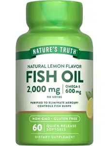 Fish Oil Omega 3 2000 mg | Lemon Flavor