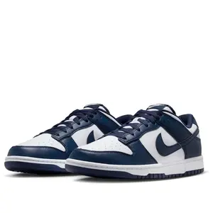 Nike Dunk Low White Midnight Navy Men's HF5441-107 New