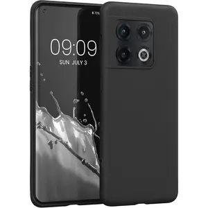 Mobile Phone Case For OnePlus 10 Pro 5G, Slim Shockproof Flexible Black Matt Soft Silicone Protective Phone Case Cover