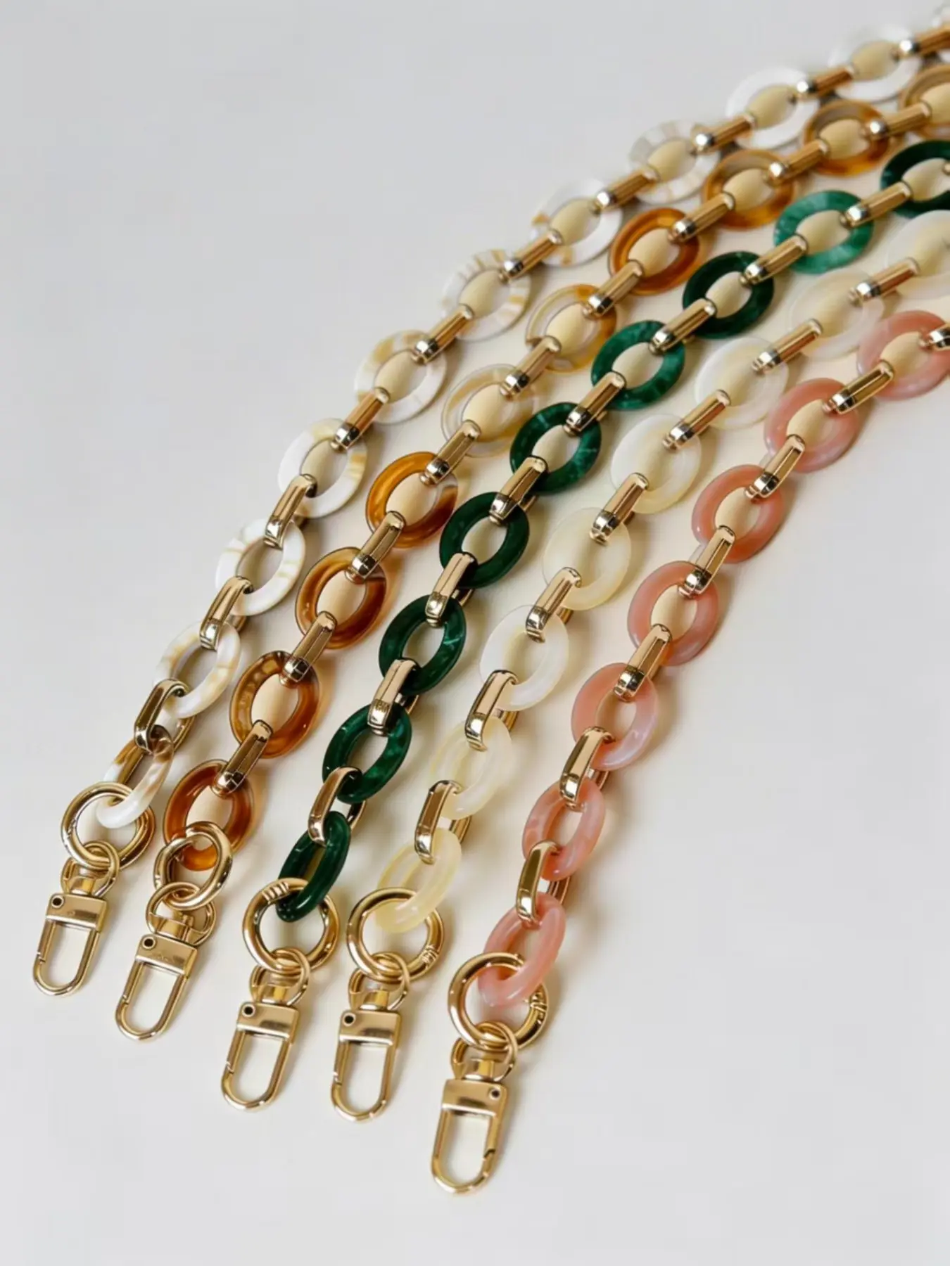 Acrylic Detachable Bag Chain, DIY Bag Making Supplies, Plain Design, Casual Style, All Seasons, Bags & Luggage Accessories