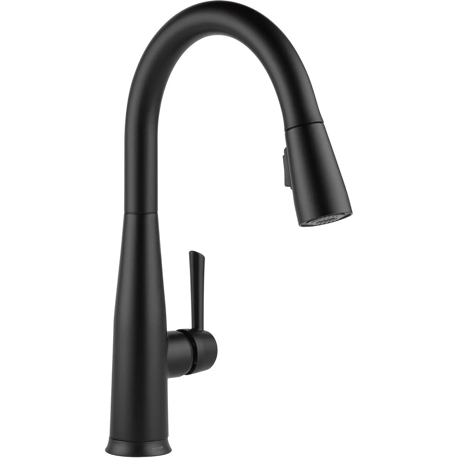 Delta Essa Matte Black Touch Kitchen Faucet with Pull Down Sprayer, Modern Single Hole Touch On Kitchen Sink Faucet, Single Handle, Matte Black 9113T-BL-DST