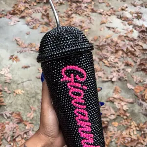 20oz Full bling dome top thermal