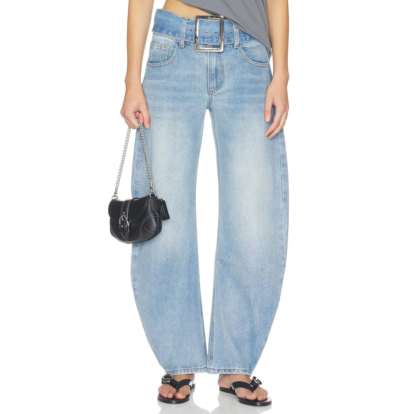 LIONESS Dynasty Jeans in Washed Blue