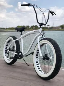 SIKK UFO Men's Fat Tire 7 Speed Cruiser STORMTROOPER - White