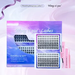 Wangziyue Manga-Inspired Lash Extension Kit | 8-18mm | Luxury Comic-Effect, Featherlight & Waterproof | Beginner-Friendly DIY Set with Bond, Seal & Remover | Salon-Quality, Lightweight Comfort & All-Day Hold
