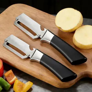 Kitchen Two-In-One Peeler, Home Use Vegetable Fruit Peeling and Bottle Opener, Versatile Kitchen Tool, Easy to Use, Durable Design