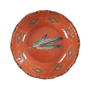 Feather Melamine Serving Bowl