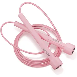 Adjustable Jump Rope for Fitness Exercise Skipping Rope for Cardio Boxing Speed Rope for Men & Women (Pink)