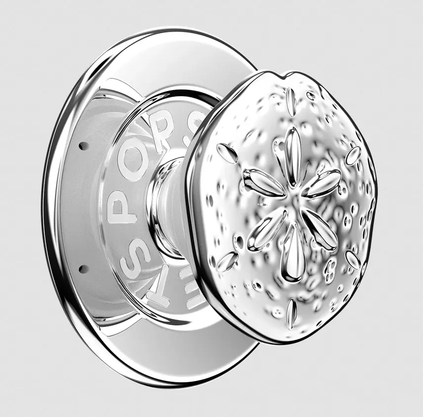 PopSockets Enamel Silver Dollar MagSafe PopGrip, Mobile Phone Accessory for Phone Holding & Mounting, Accessories