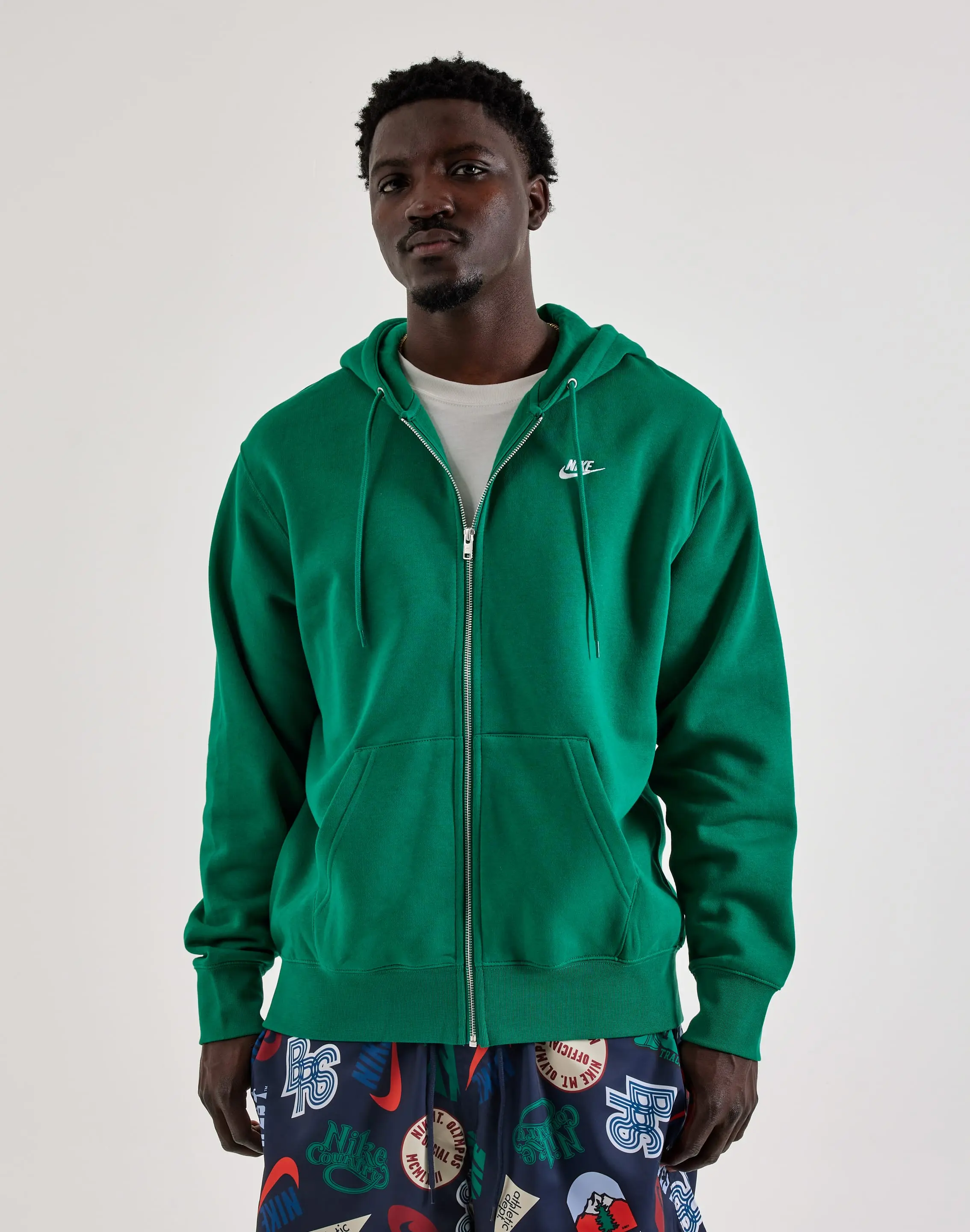 Mens Nike Club Fleece Full-Zip Hoodie