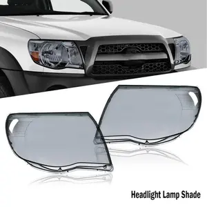 Fit For 05-11 Toyota Tacoma Headlight Headlamp Replacement Lens Smoke Cover New G-PLUS