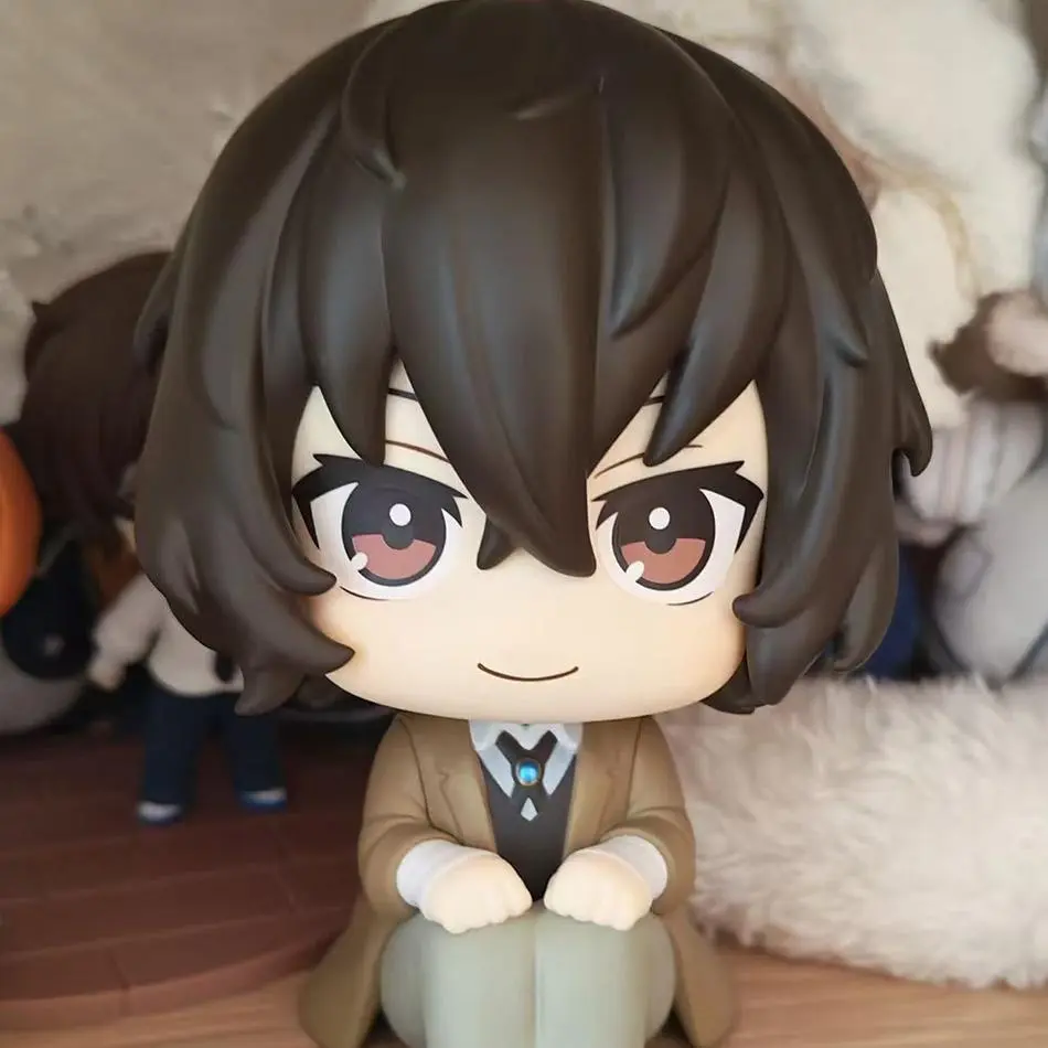 10cm Bungou Stray Dogs Anime Figure Look Up Nakajima Atsushi Action Figure Q Version Dazai Osamu Figurine PVC Collection Toys