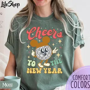 Family Matching Vacation .New Year 2025 .Fireworks .Comfort Cheers To The New Year.Epcot New YearCasual.Magical New Year Tee T Shirt