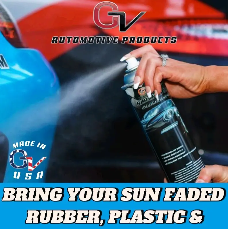 Gv automotive products Black is back silicone spray for rubber and plastic restore rejuvenate