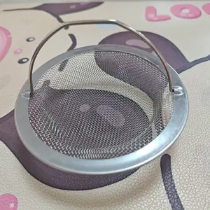 Kitchen Sink Filter Old-fashioned Sink Basket Filter, Shower Drain Hole Filter, Handle Metal Sink Filter, Kitchen Floor Drain