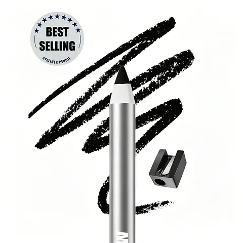 Waterproof Gel Eyeliner Pencil - Easy Glide, Ultra Smooth Creamy, Easy Apply, Smudge-Proof, Long Lasting Defying Transfer Eyeliner for Youth, Bold Winged Liner & Everyday Glam Lash Line Definition