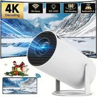 Diamond-shaped wireless projector -white