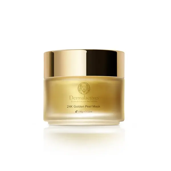 Dermalactives 24K Golden Peel Mask for Skin Brightening and Tightening - Skincare Facial Skin Repair Facial Treatment Radiant Rejuvenating Comfort