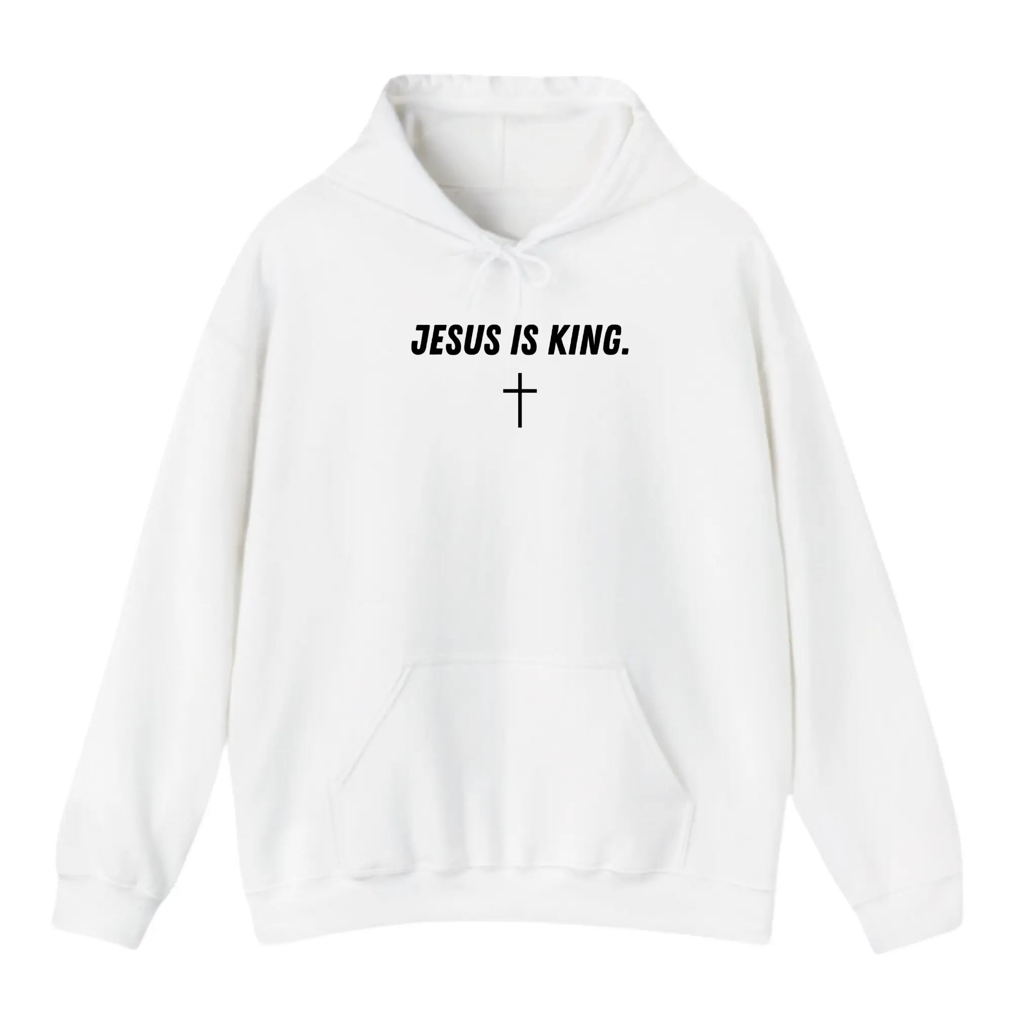 Christian Hoodie Jesus Is King Hoodie – Faith-Based Pullover, Inspirational Religious Hoodie, Unisex Christian Apparel, Cozy Gospel Hoodie, Christian Gift for Men and Women