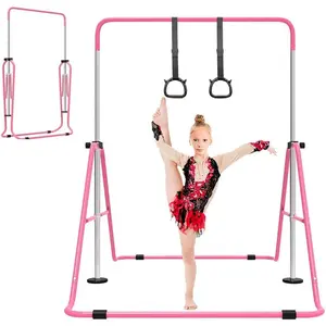 Expandable Gymnastics Bar for , Adjustable Height Junior  Kip Bar, Folding Gymnastic Horizontal Bars Monkey Bar, Home Gym Equipment for  Gymnasts, , Girl, Boy