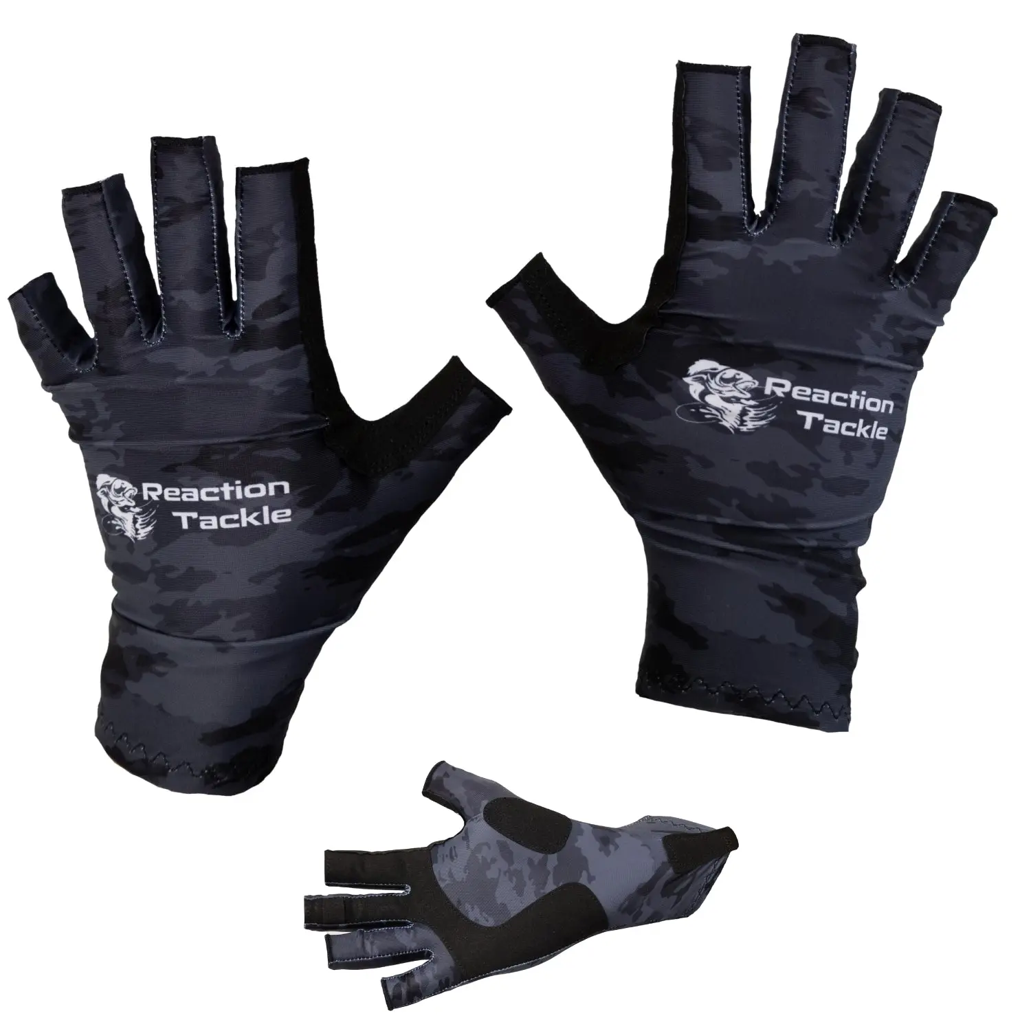 Reaction Tackle UV Protection Fishing Gloves, UPF 50+, for Outdoor Sports