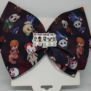 Multi Horror Hair Bow cute trendy slip grip