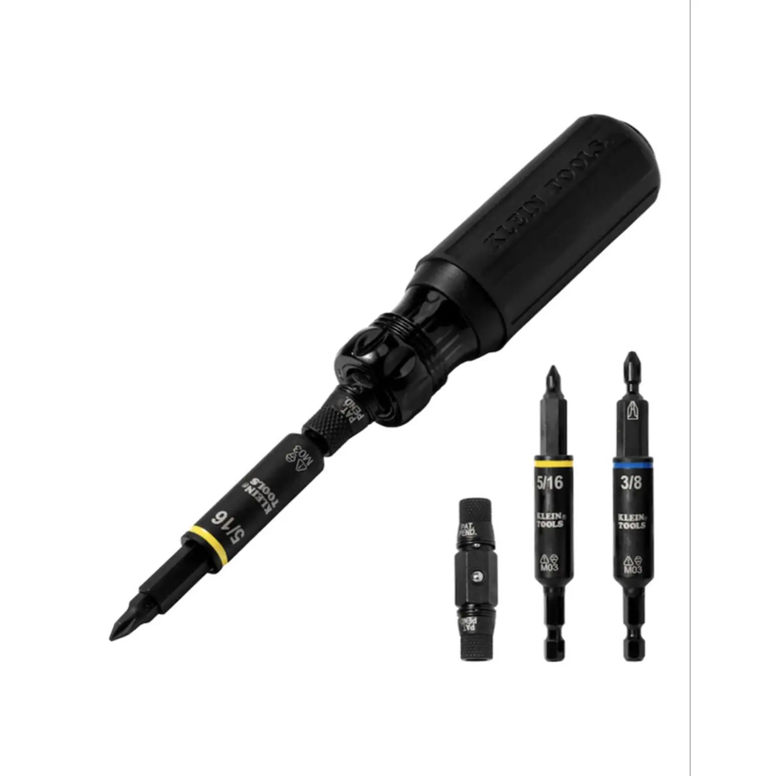 Klein 11-in-1 BLACK Impact-Rated Multi-Bit Screwdriver/Nut Driver