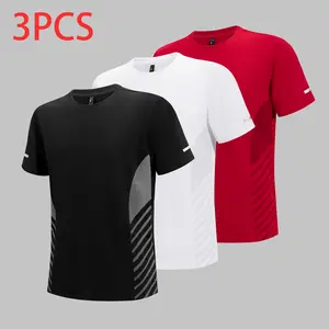 Men’s Quick-Dry Sports T-Shirt Pack — Summer Breathable Short-Sleeve Shirts for Fitness and Running
