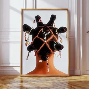 Black Woman Art, Fashion-Inspired Wall Print, Black Girl Aesthetic Decor