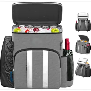 Insulated Cooler Backpack - 54 Can, Leakproof Liner, Waterproof Zipper, Soft Backpack Cooler Bag for Men and Women - Beach, Picnic, Camping, Lunch