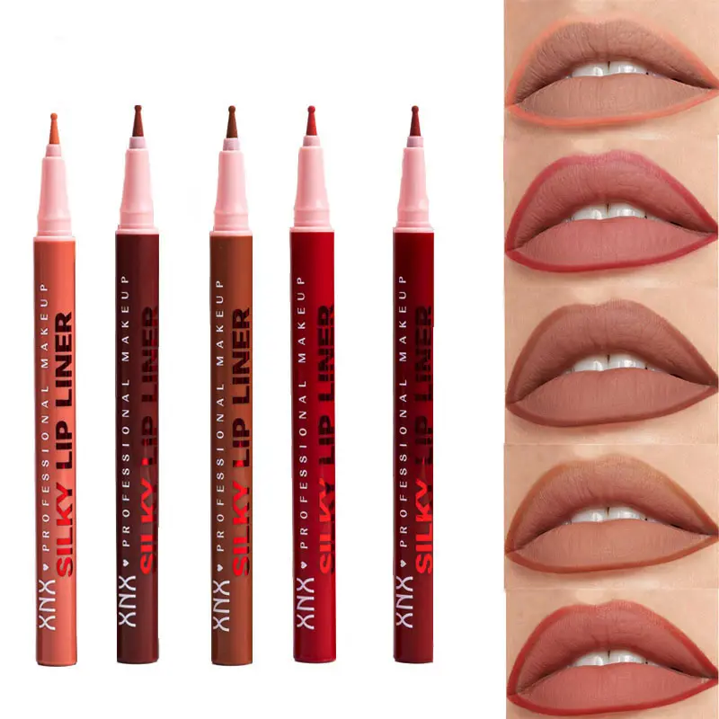 Natural Lipliner Pencil, Waterproof Long Lasting Colored Lip Pencil, Easy Wear Lip Contour for Women Daily Look