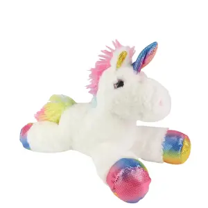 Christmas Gift Idea – 11'' White Unicorn Plush Toy with Gift – Soft Rainbow Stuffed Animal, Includes Gift Bag, Machine-Washable, CPSIA Safe, Perfect for Kids & Room Décor