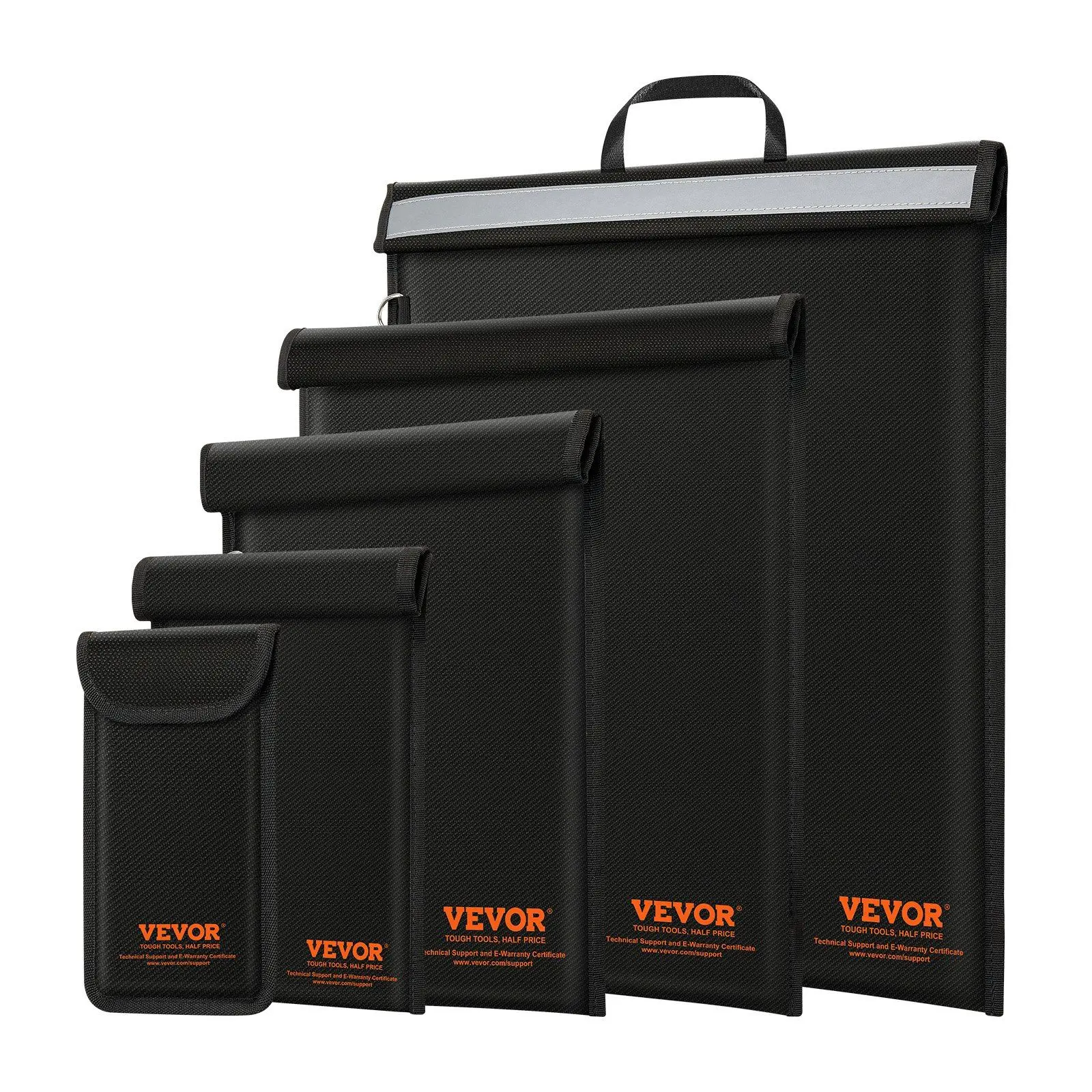 vevor Faraday Bag, 4 Pack Faraday Pouch Set for Laptop(16.9x15), Tablet(13x10.2), Phone(7.9x4.7) & Radio(10.6x7.9), Fireproof Signal Blocking Holder Faraday Pouch for Anti-Theft & Anti-Hacking