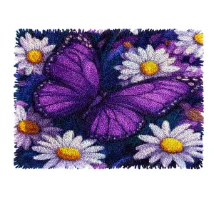 latch hook kits for adults, DIY Handmade Carpet Crochet Needlework Mat Knotted Cushion Tapestry, Pattern Pre-Printed, Embroidery Kits Valentine's Day gift Birthday gift Decoration Festival Gift 20.47in*14.96in 52cmx38cm