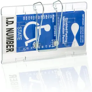 New Visortag® Horizontal by - The Best Handicap Placard Holder on The Market.Easily Protect, Display & Swing Away Your Parking Tag.Hard Plastic to Withstan