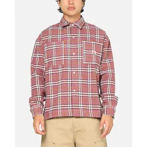 Carre Workwear Long Sleeve Button Up Shirt Pink