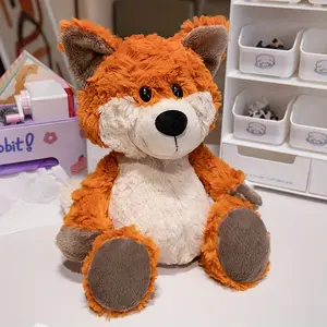 Adorable Red Fox Plush Toy Soft Orange Animal with White Fur Sofa Car Decoration Cuddly Stuffed Animal Perfect Gift for Youngsters & Girlfriend on Birthdays or Christmas, Best for Christmas Gift