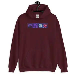 League of Legends Ahri Embroidered Hoodie | Arcane Anime Style Sweatshirt