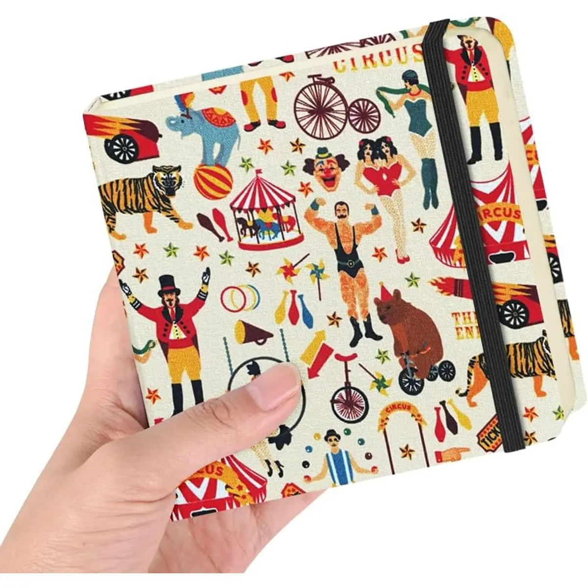 Cloth Cover-4.8x4.8in-Circus Troup