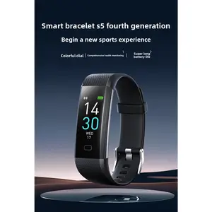 5-in-1 Wearable Health Smart Bracelet - Adjustable, Durable, Waterproof, Heart Rate, Blood Oxygen & Pressure Monitor for Daily Wellness, Workout