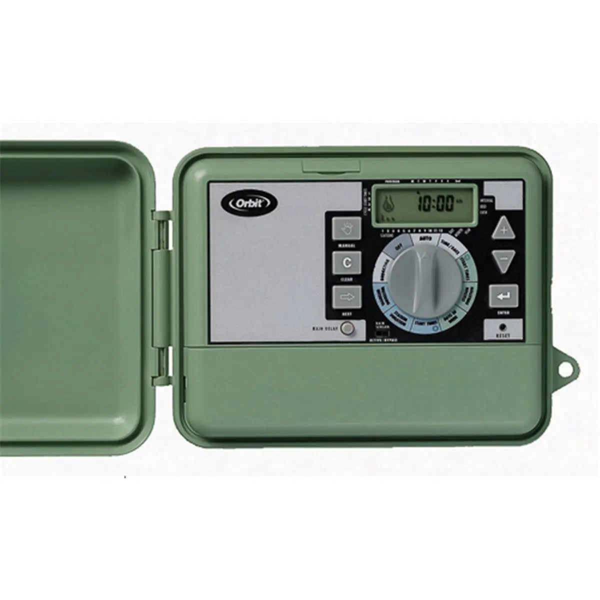 Orbit 6-Station Garden Water Timer (Model 57896) - Heavy Duty Tools & Hardware Adjustable Watering System with LCD Programmable Controller, Flexible Time Setting, Automatic Watering, Rain Delay, Both Indoor/Outdoor Mount, Easy To Program