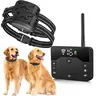 Smart Pet Tech 2-in-1 Wireless Dog Fence Remote Training Collar 20-300ft Range IPX6 Waterproof Rechargeable Yard Safety Camping Essential 15-120lbs