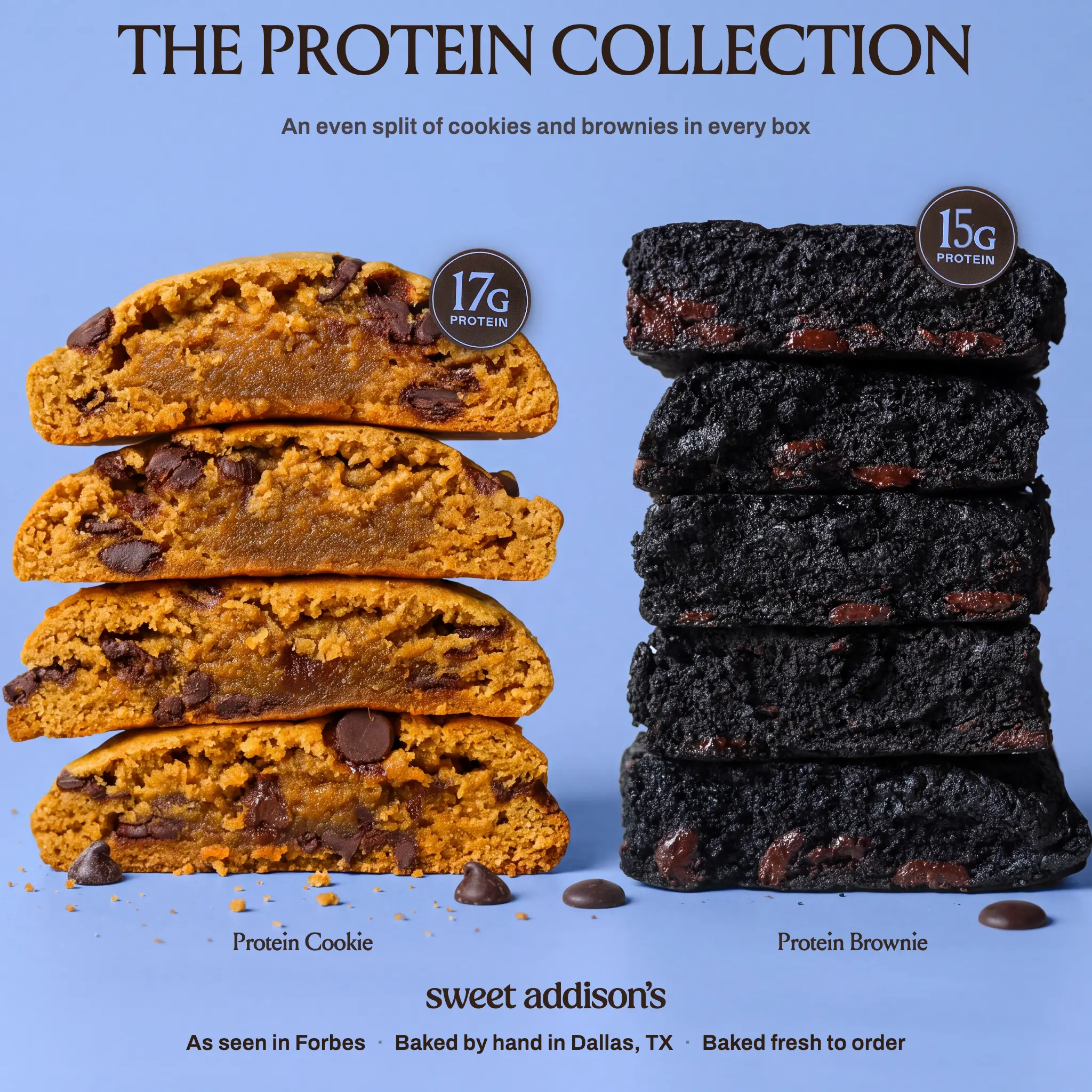 Protein Cookie and Protein Brownie Box, Gluten Free, Sweet Addison's
