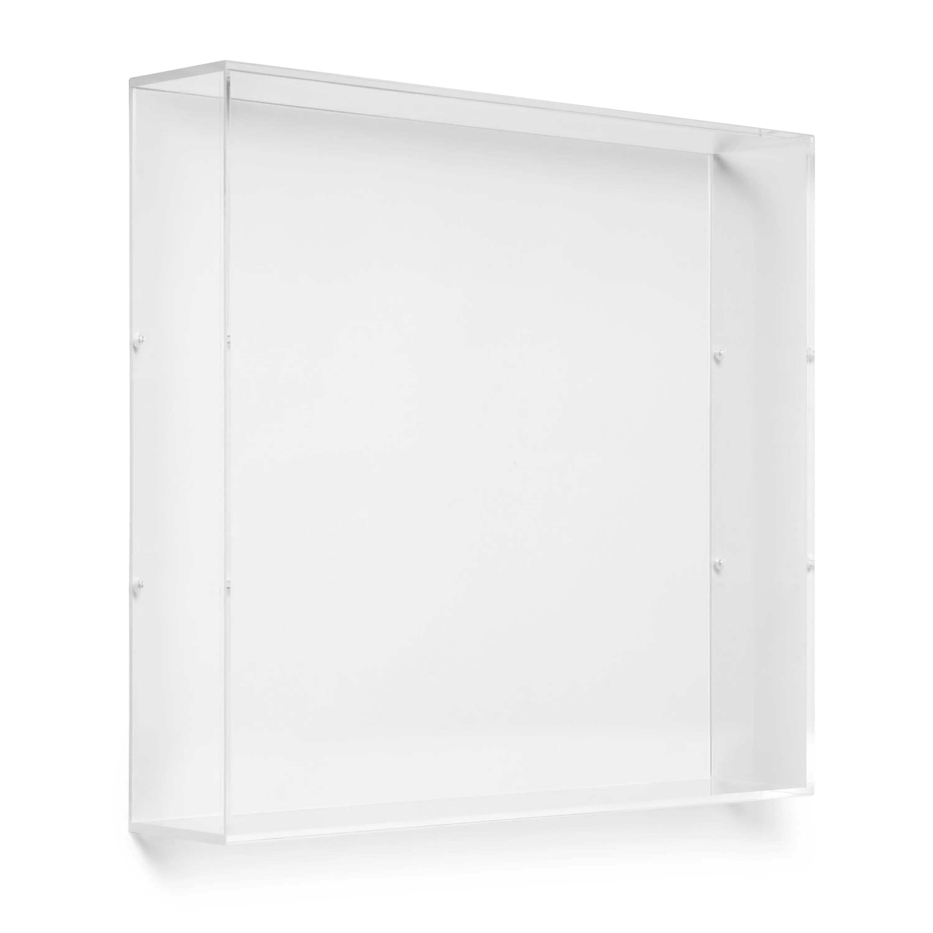 12" x 12" x 3" Backless Modern UV-Grade Acrylic Shadowboxes